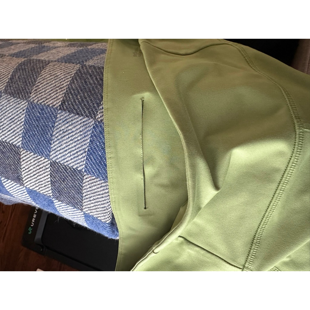 Women's Girlfriend Collective Green Bike Shorts L - Picture 5 of 6